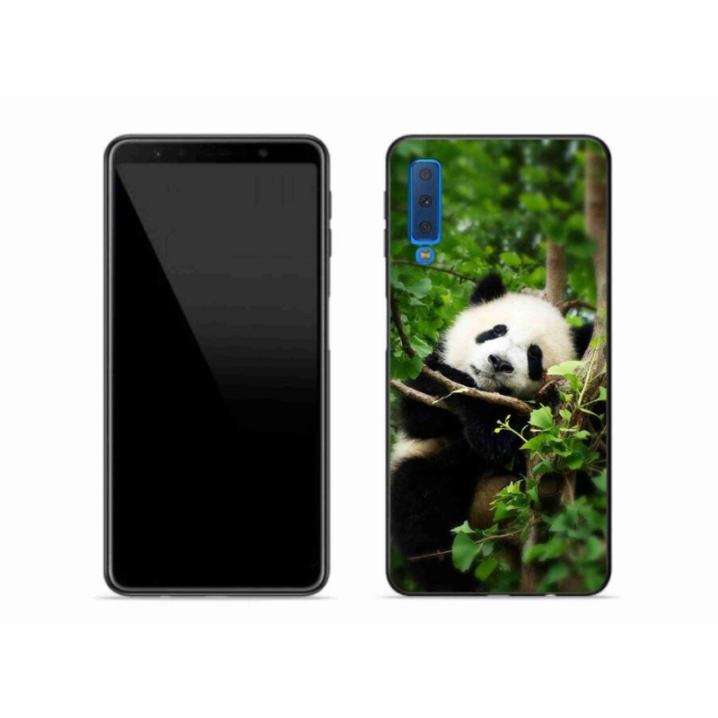 Gélový kryt mmCase na mobil Samsung Galaxy A7 (2018) - panda