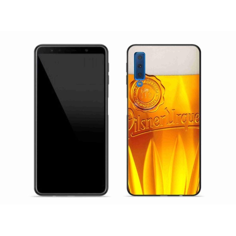 Gélový kryt mmCase na mobil Samsung Galaxy A7 (2018) - pivo