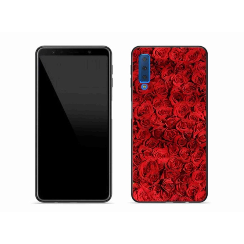 Gélový kryt mmCase na mobil Samsung Galaxy A7 (2018) - ruža