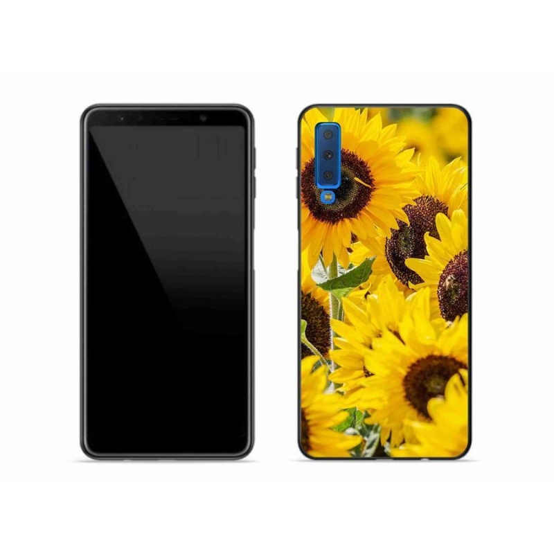 Gélový kryt mmCase na mobil Samsung Galaxy A7 (2018) - slnečnica