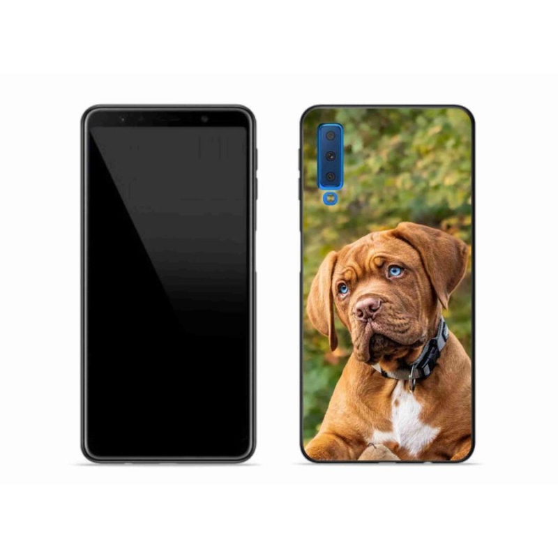 Gélový kryt mmCase na mobil Samsung Galaxy A7 (2018) - šteňa