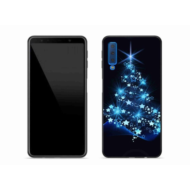 Gélový kryt mmCase na mobil Samsung Galaxy A7 (2018) - vianočný stromček