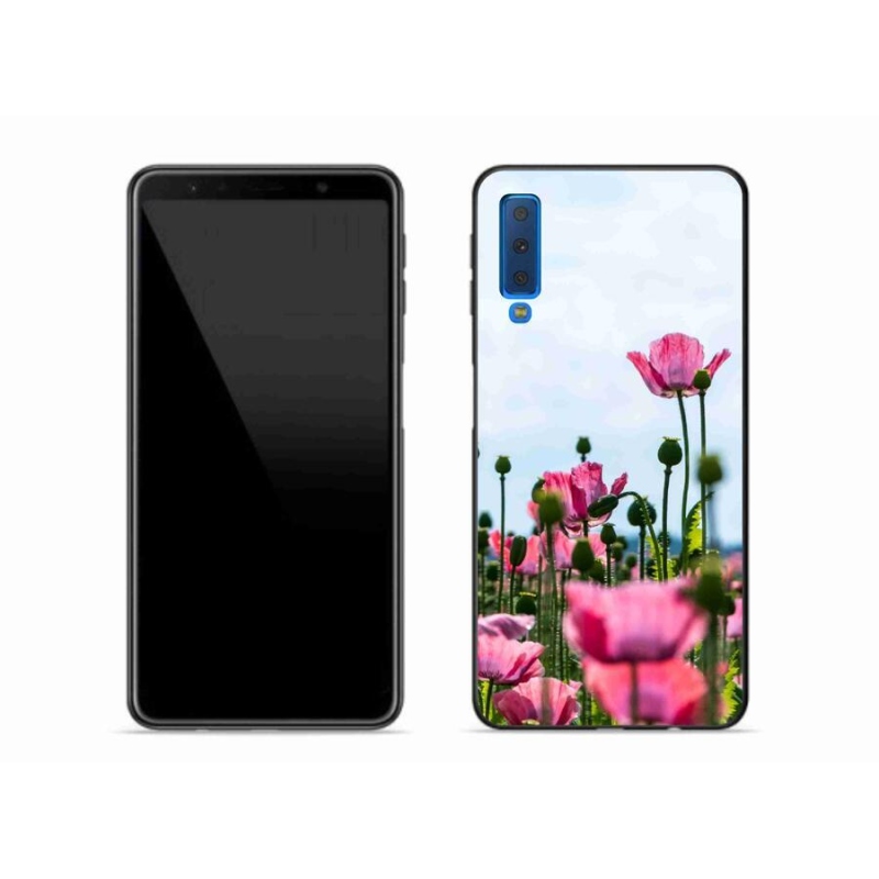 Gélový kryt mmCase na mobil Samsung Galaxy A7 (2018) - vlčí mak