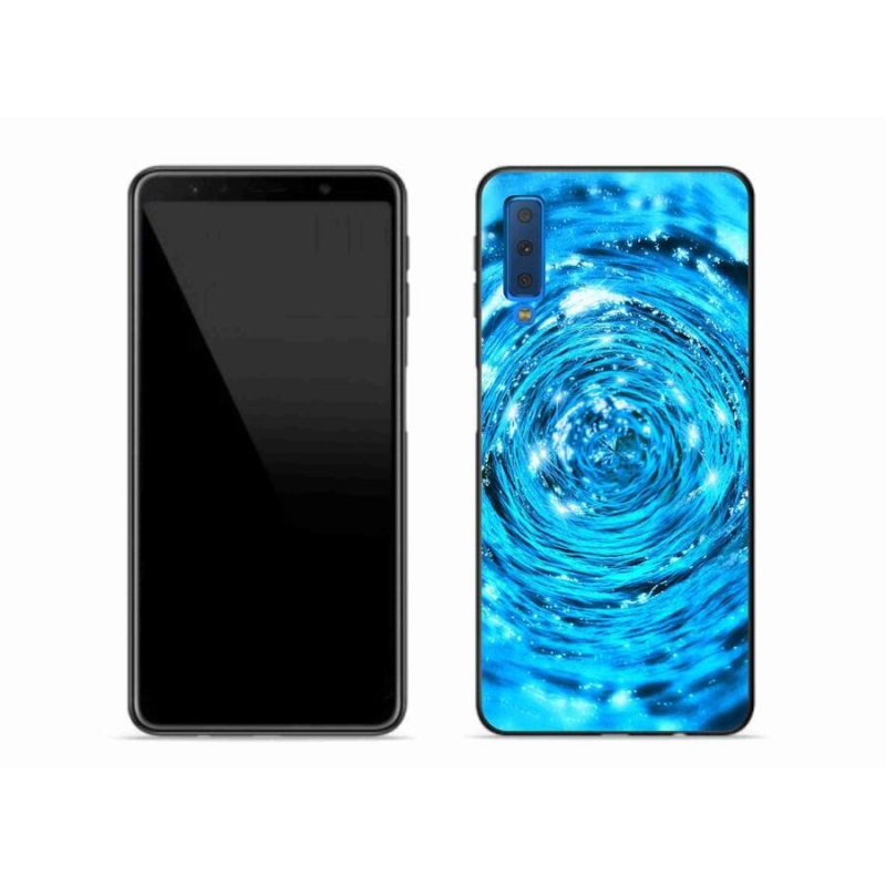 Gélový kryt mmCase na mobil Samsung Galaxy A7 (2018) - vodný vír