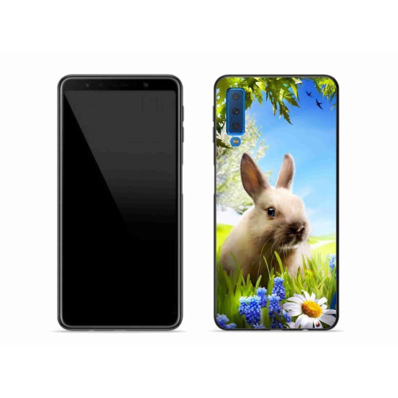 Gélový kryt mmCase na mobil Samsung Galaxy A7 (2018) - zajačik