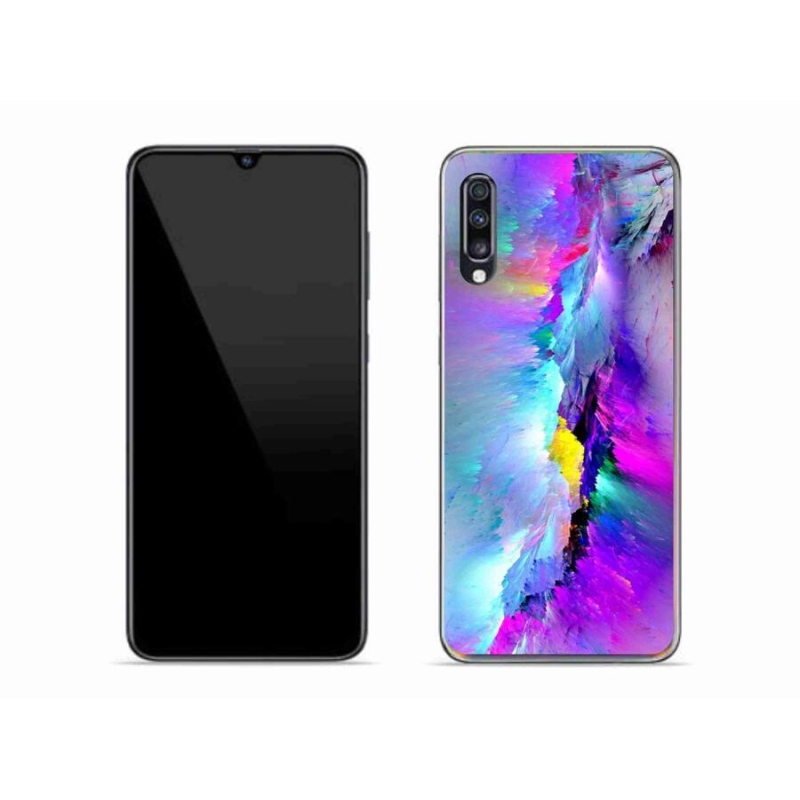 Gélový kryt mmCase na mobil Samsung Galaxy A70 - abstrakt