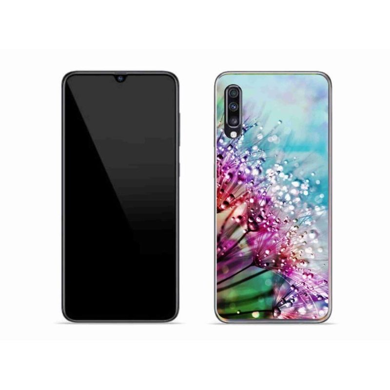 Gélový kryt mmCase na mobil Samsung Galaxy A70 - farebné kvety