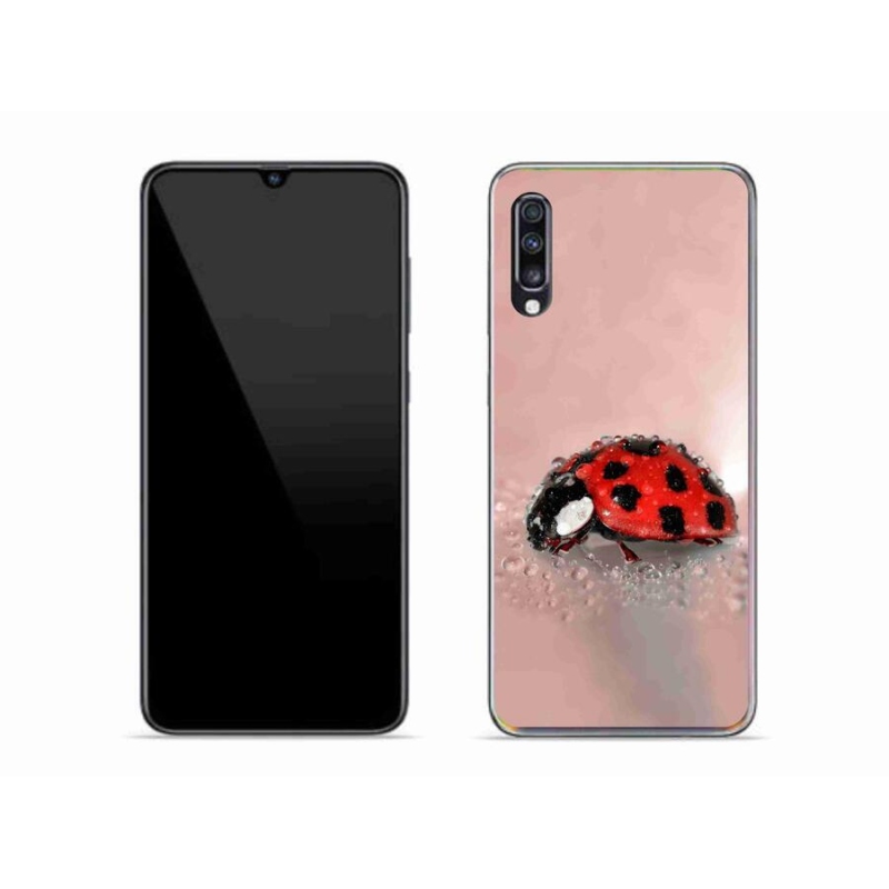 Gelový kryt mmCase na mobil Samsung Galaxy A70 - beruška