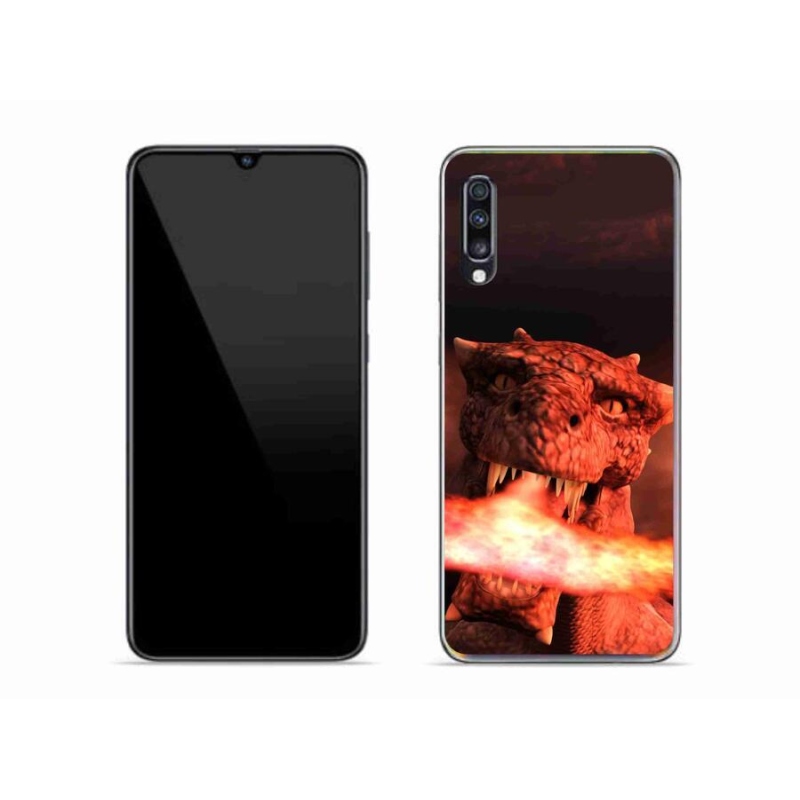 Gelový kryt mmCase na mobil Samsung Galaxy A70 - drak