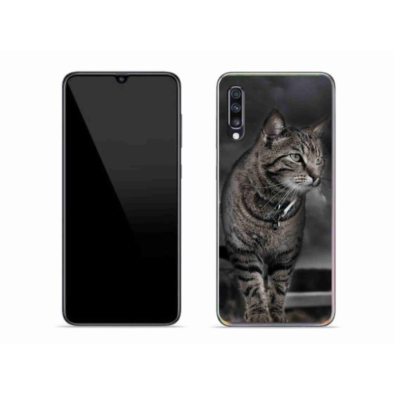 Gélový kryt mmCase na mobil Samsung Galaxy A70 - mačka