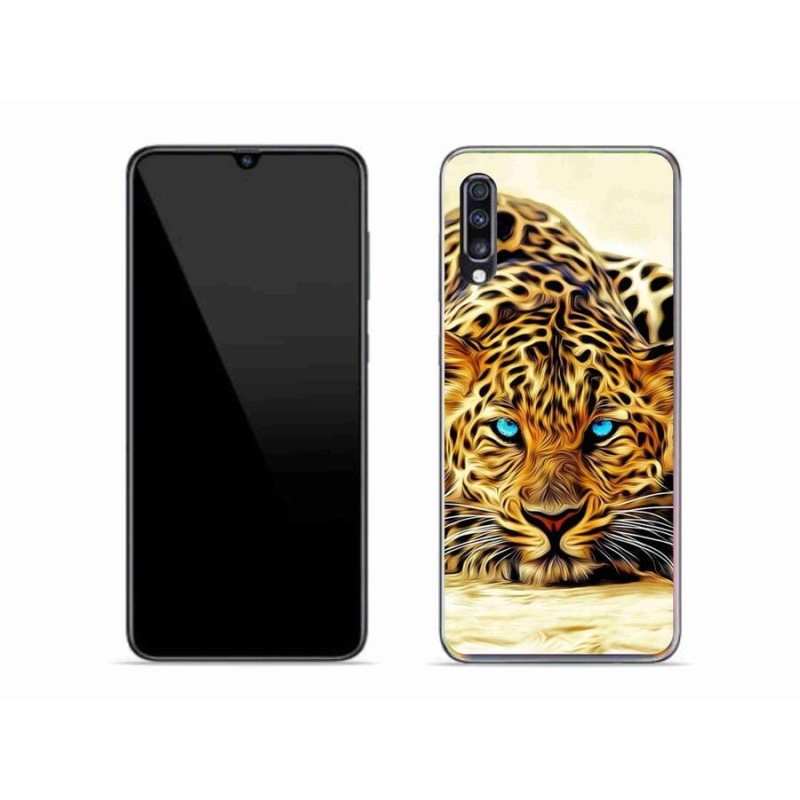 Gélový kryt mmCase na mobil Samsung Galaxy A70 - kreslený tiger