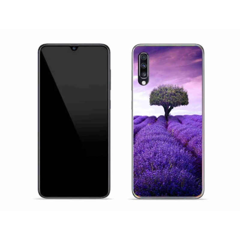 Gélový kryt mmCase na mobil Samsung Galaxy A70 - levanduľová lúka