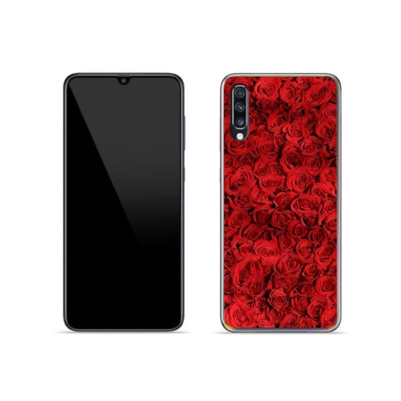 Gélový kryt mmCase na mobil Samsung Galaxy A70 - ruža