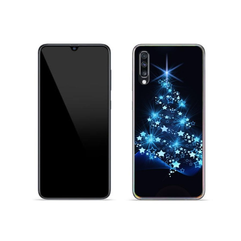 Gélový kryt mmCase na mobil Samsung Galaxy A70 - vianočný stromček