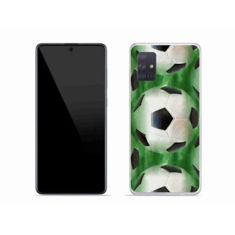 Gélový kryt mmCase na mobil Samsung Galaxy A71 - futbalová lopta