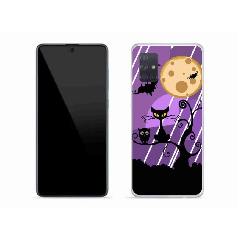 Gélový kryt mmCase na mobil Samsung Galaxy A71 - halloween