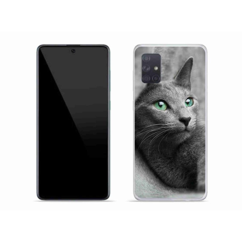 Gélový kryt mmCase na mobil Samsung Galaxy A71 - mačka 2
