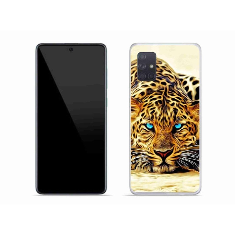 Gélový kryt mmCase na mobil Samsung Galaxy A71 - kreslený tiger