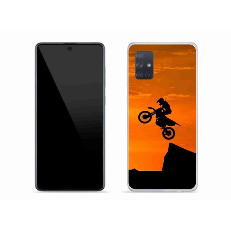 Gélový kryt mmCase na mobil Samsung Galaxy A71 - motocross