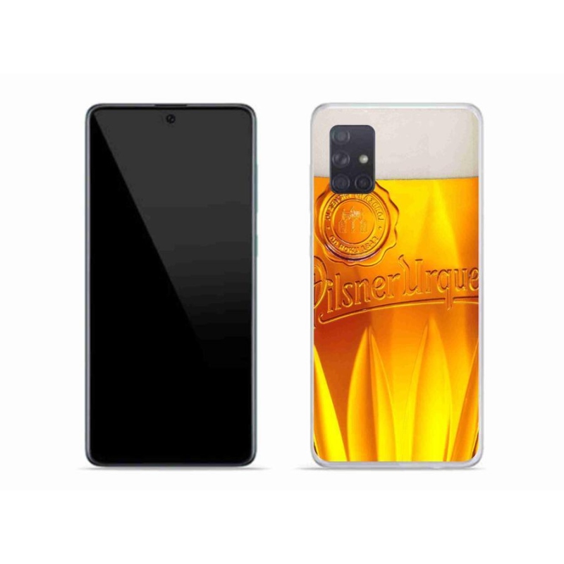 Gélový kryt mmCase na mobil Samsung Galaxy A71 - pivo