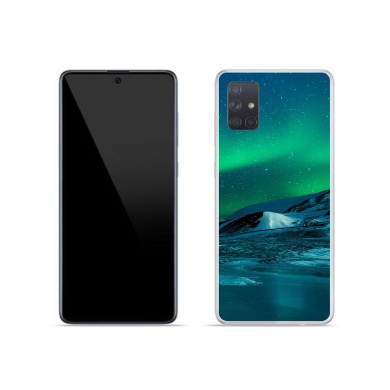 Gélový kryt mmCase na mobil Samsung Galaxy A71 - polárna žiara