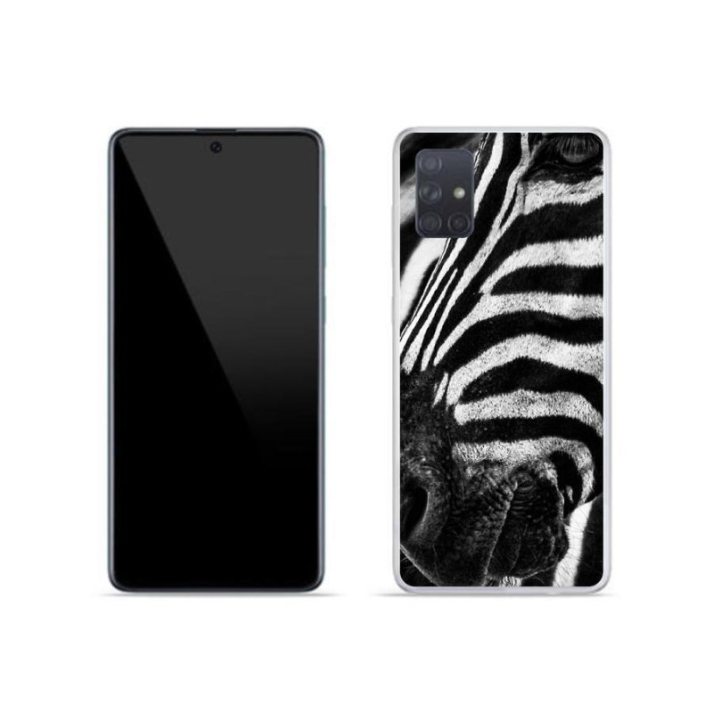 Gélový kryt mmCase na mobil Samsung Galaxy A71 - zebra