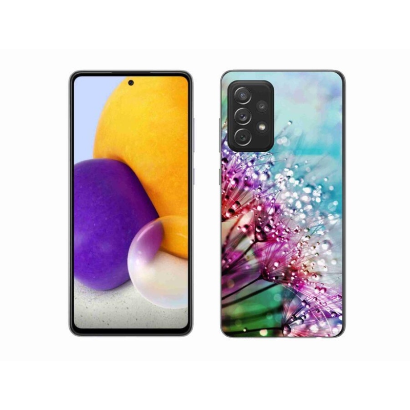 Gélový kryt mmCase na mobil Samsung Galaxy A72 / A72 5G - farebné kvety