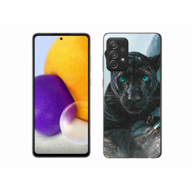 Gélový kryt mmCase na mobil Samsung Galaxy A72/A72 5G - čierny panter