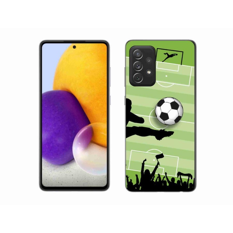 Gélový kryt mmCase na mobil Samsung Galaxy A72 / A72 5G - futbal 3