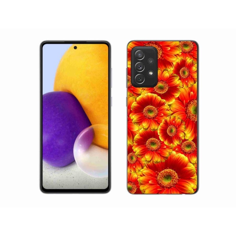 Gélový kryt mmCase na mobil Samsung Galaxy A72/A72 5G - gerbera 1