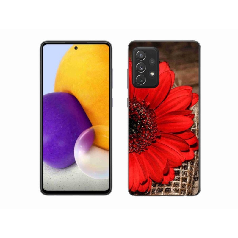 Gélový kryt mmCase na mobil Samsung Galaxy A72 / A72 5G - gerbera