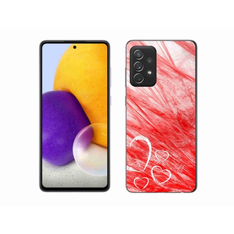 Gélový kryt mmCase na mobil Samsung Galaxy A72 / A72 5G - heart