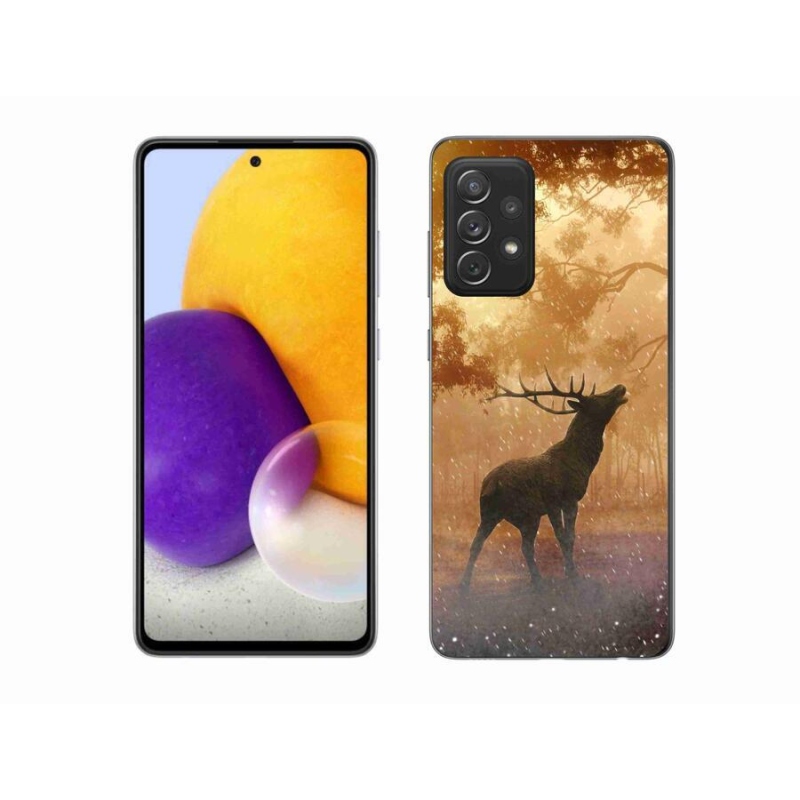 Gélový kryt mmCase na mobil Samsung Galaxy A72 / A72 5G - jeleň v ruji