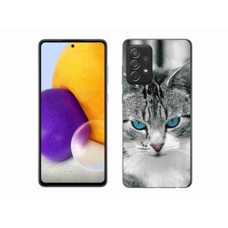 Gélový kryt mmCase na mobil Samsung Galaxy A72/A72 5G - mačacie pohľad 1