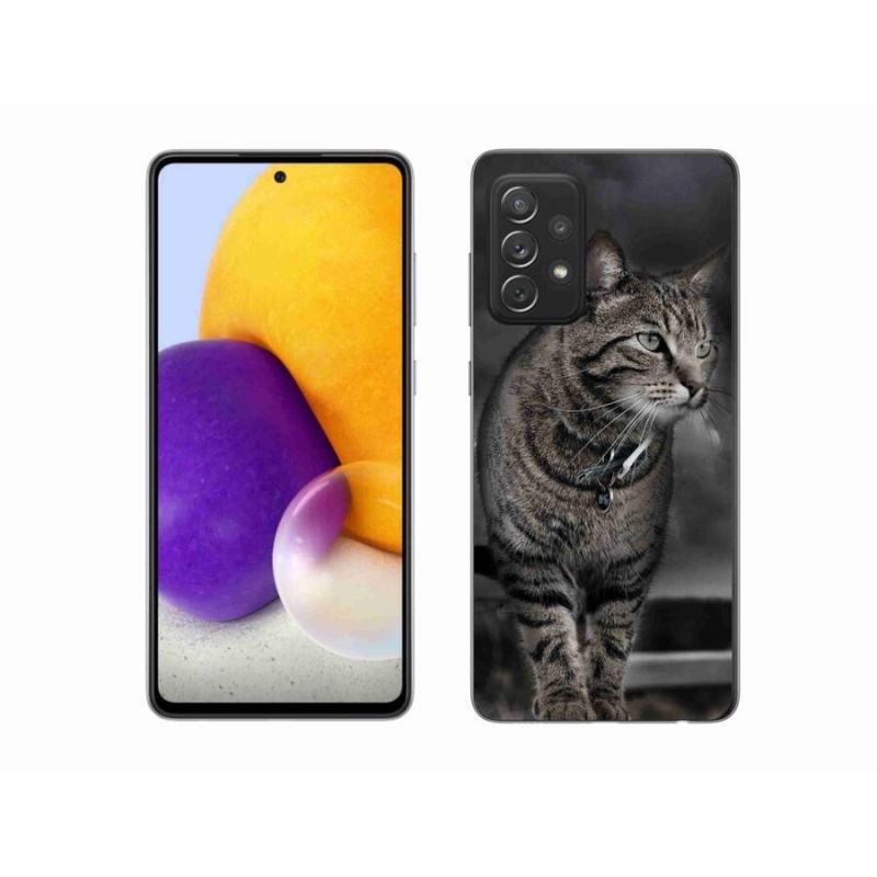 Gélový kryt mmCase na mobil Samsung Galaxy A72 / A72 5G - mačka