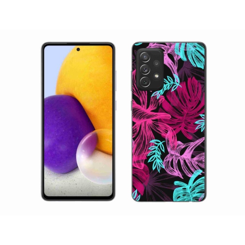 Gélový kryt mmCase na mobil Samsung Galaxy A72/A72 5G - kvety 1