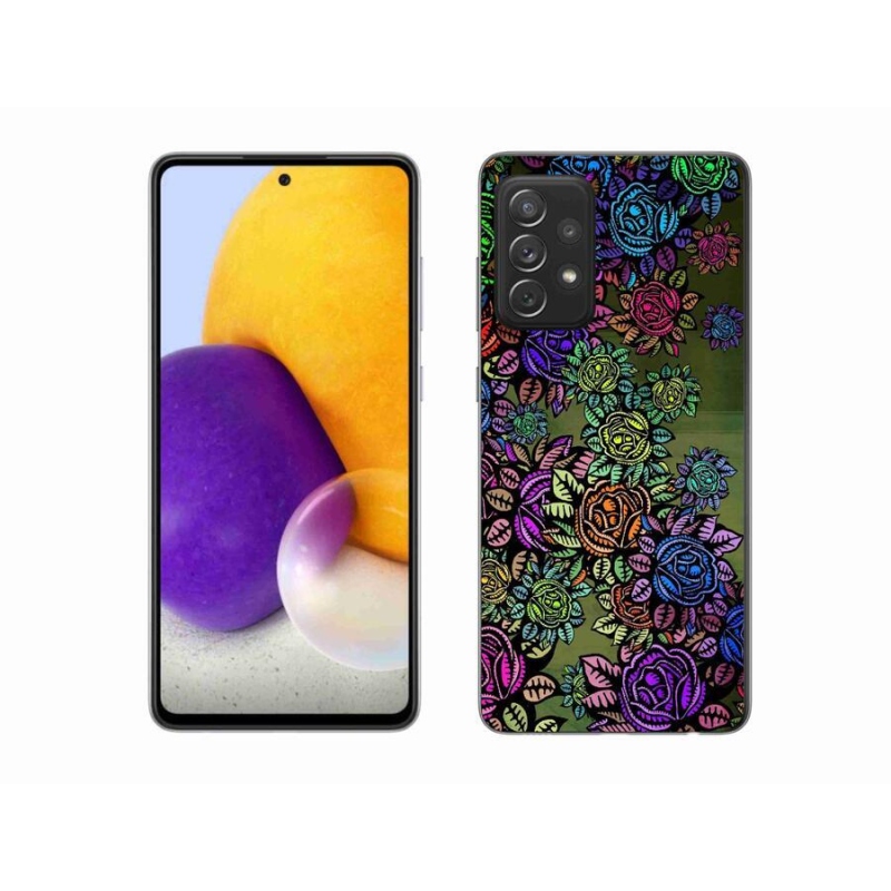 Gélový kryt mmCase na mobil Samsung Galaxy A72/A72 5G - kvety 6