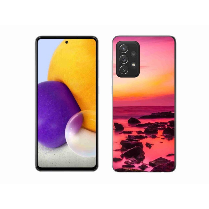 Gélový kryt mmCase na mobil Samsung Galaxy A72 / A72 5G - more a žiara