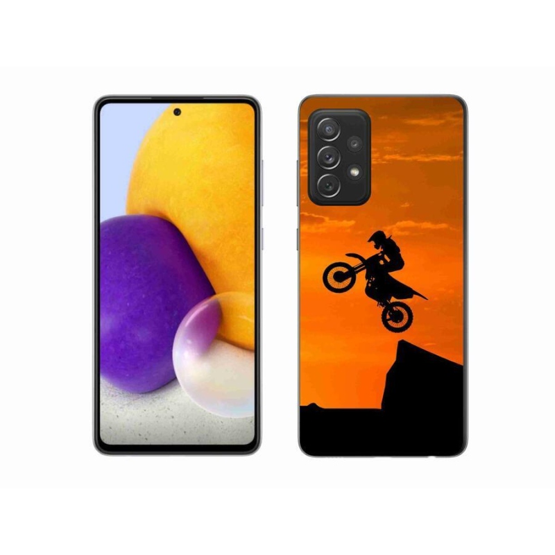 Gélový kryt mmCase na mobil Samsung Galaxy A72 / A72 5G - motocross