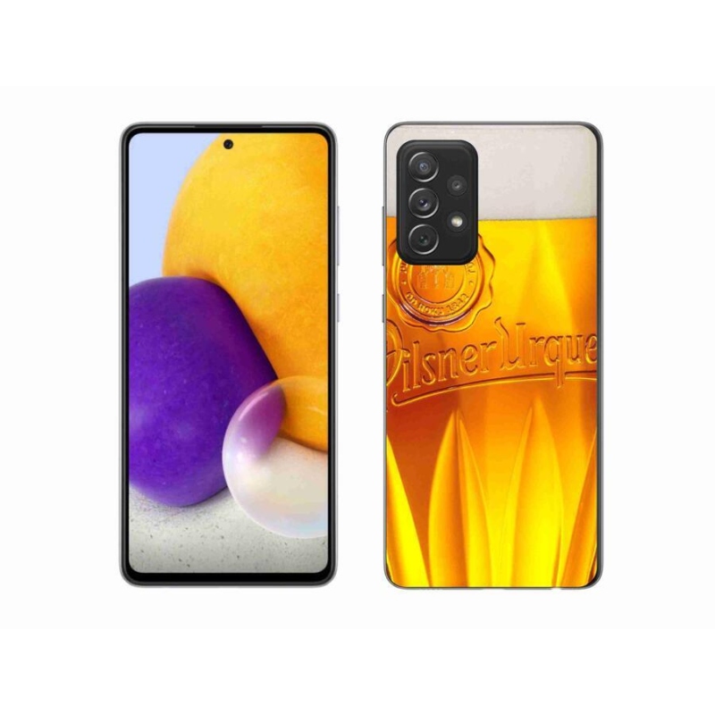 Gélový kryt mmCase na mobil Samsung Galaxy A72 / A72 5G - pivo