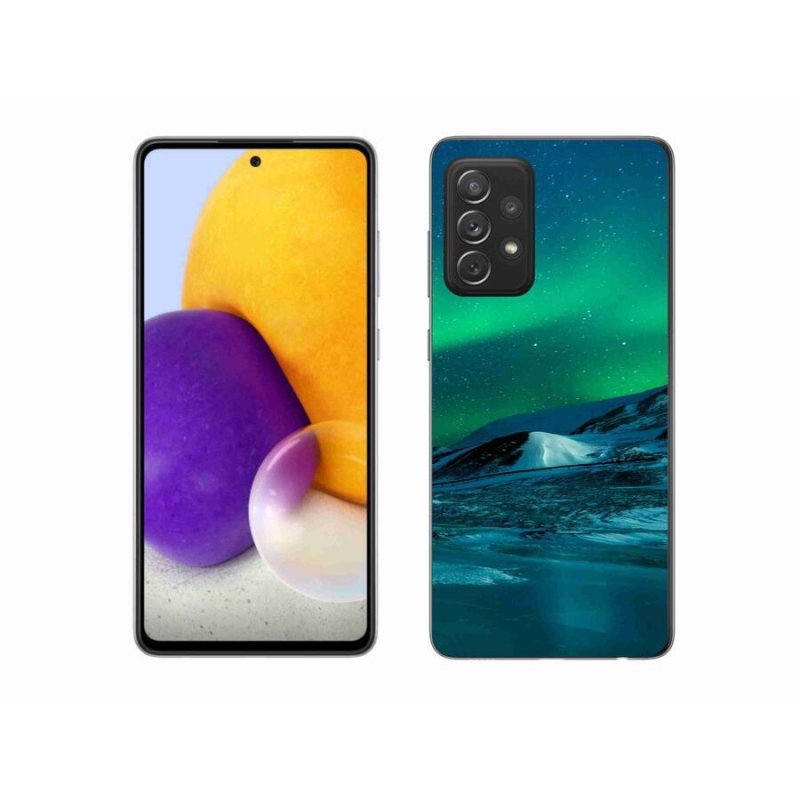 Gélový kryt mmCase na mobil Samsung Galaxy A72 / A72 5G - polárna žiara