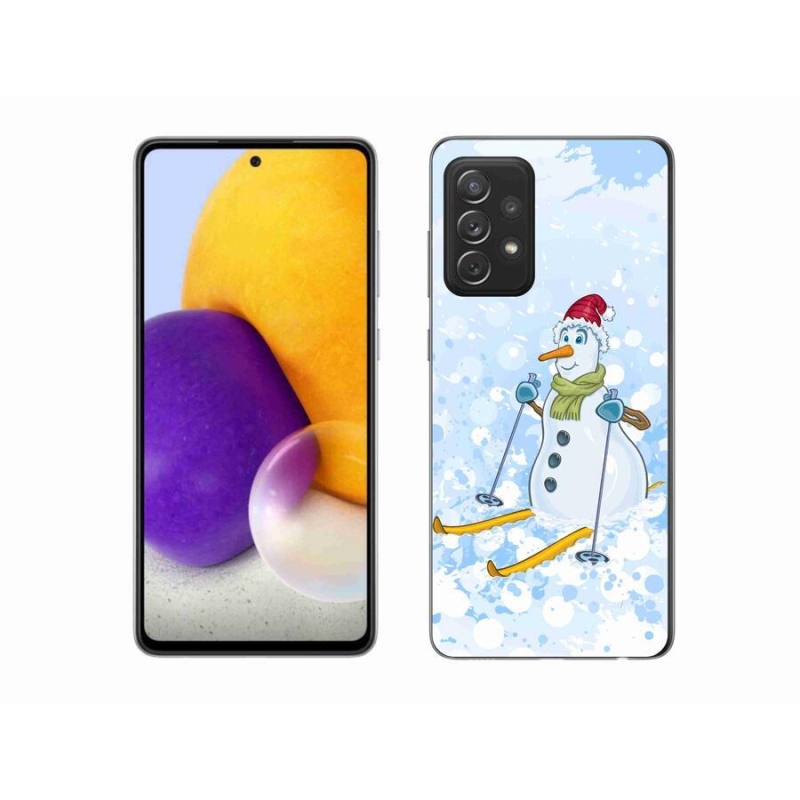 Gélový kryt mmCase na mobil Samsung Galaxy A72 / A72 5G - snehuliak