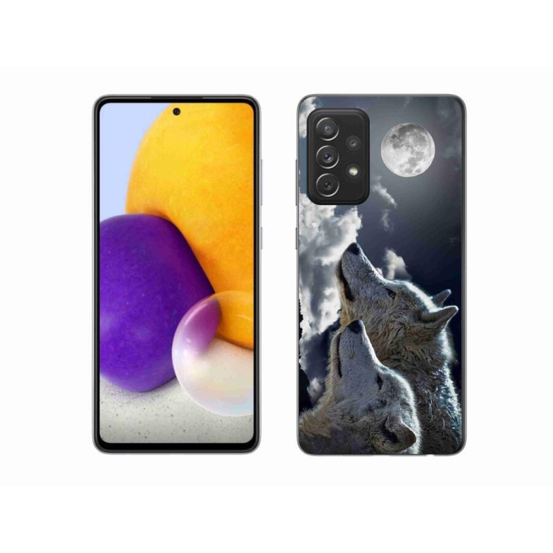 Gélový kryt mmCase na mobil Samsung Galaxy A72/A72 5G - vlci