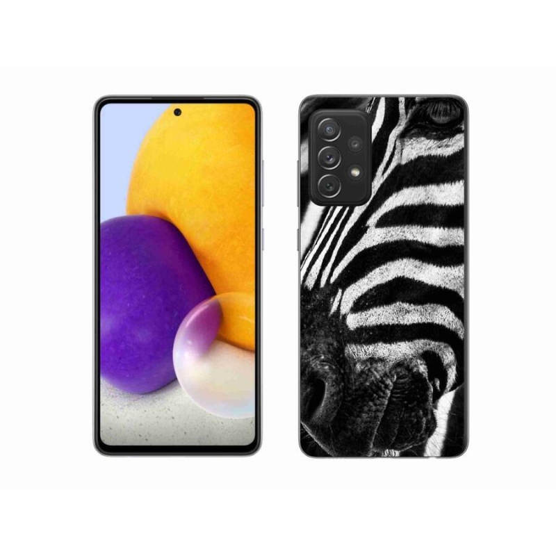 Gélový kryt mmCase na mobil Samsung Galaxy A72 / A72 5G - zebra