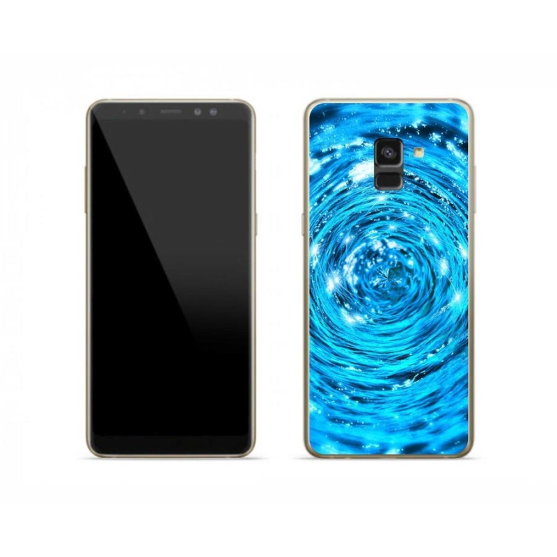 Gélový kryt mmCase na mobil Samsung Galaxy A8 (2018) - vodný vír