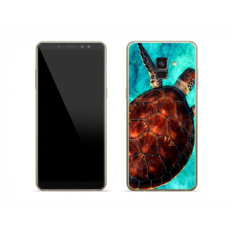 Gélový kryt mmCase na mobil Samsung Galaxy A8 (2018) - korytnačka