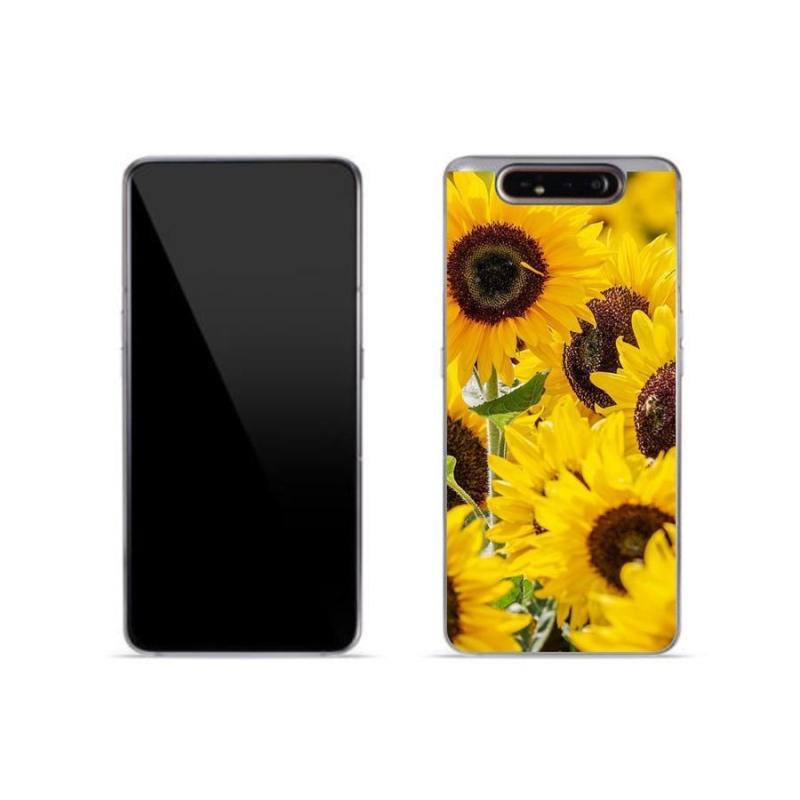 Gélový kryt mmCase na mobil Samsung Galaxy A80 - slnečnica