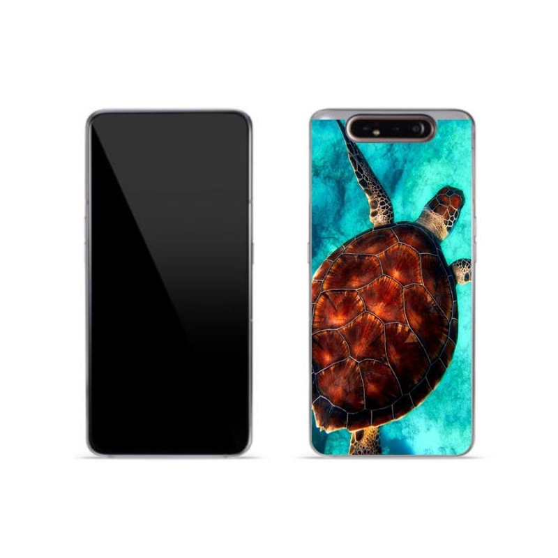 Gélový kryt mmCase na mobil Samsung Galaxy A80 - korytnačka