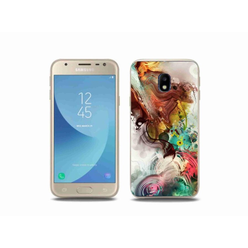 Gélový kryt mmCase na mobil Samsung Galaxy J3 (2017) - abstrakt 1