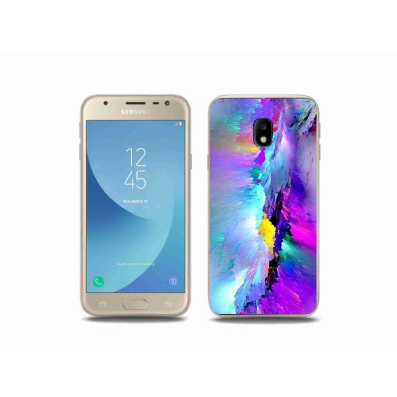 Gélový kryt mmCase na mobil Samsung Galaxy J3 (2017) - abstrakt